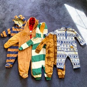 6 Month Boy Winter Fleece Lot